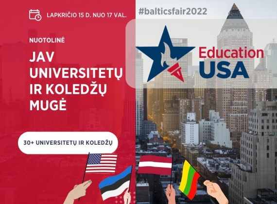 Education USA JAV universitetų mugė Baltijos šalims1