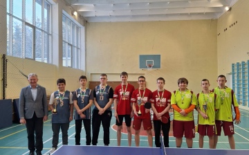 Utenos regiono profesinio mokymo įstaigų vaikinų stalo teniso varžybose pirma vieta!