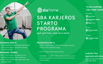 SBA KARJEROS STARTO  PROGRAMA