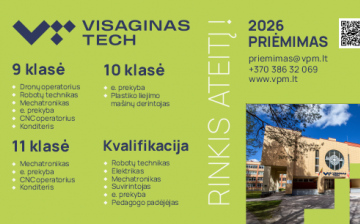 KVIEČIAME MOKYTIS 2026 M. (VASAROS  PRIĖMIMAS)