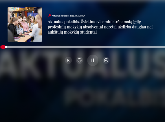 Tiesioginėje Lietuvos radijo (LRT) laidoje „Aktualus pokalbis“ dalyvavo Visagino TVPMC direktorius dr. Vytautas Petkūnas2