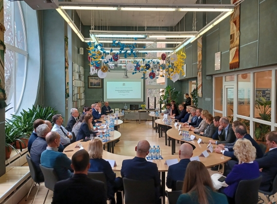 Centre vyko Lietuvos Respublikos Prezidento Gitano Nausėdos susitikimas su viešojo ir privataus sektoriaus atstovais5