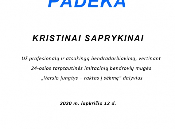 MŪSŲ CENTRO IMITACINĖ BENDROVĖ  „SPINDULYS“ 24 –OJE TARPTAUTINĖJE IMITACINIŲ BENDROVIŲ MUGĖJE LAIMĖJO SIDABRINĘ NOMINACIJĄ IR APDOVANOTA  DIPLOMAIS DAR 3-JOSE NOMINACIJOSE6