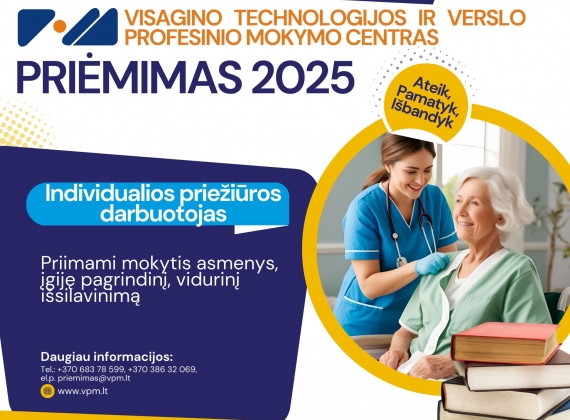 Kviečiame mokytis Visagino technologijos ir verslo profesinio mokymo centre!7