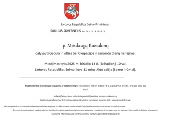 Gimnazistai ir istorijos mokytoja dalyvavo Gedulo ir vilties, Okupacijos ir genocido dienų minėjime LR Seime7