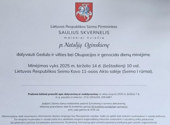 Gimnazistai ir istorijos mokytoja dalyvavo Gedulo ir vilties, Okupacijos ir genocido dienų minėjime LR Seime9